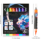 8Color Metallic Glitter Brush Pens Paint Marker Set For Art Craft 3