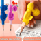 Cartoon Silicone Pencil Grip Set 4PCS Writing Posture Corrector For Kids 7