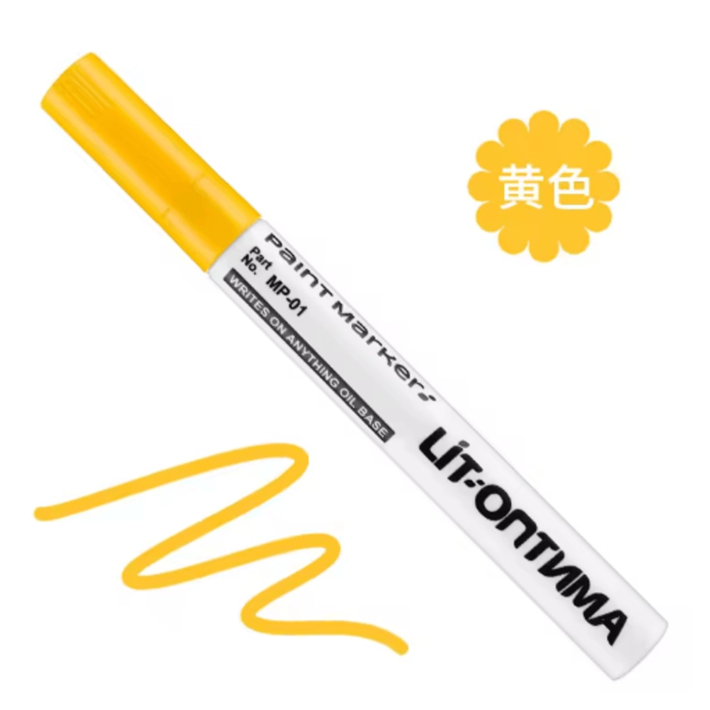 12Color Waterproof Paint Marker Set MultiSurface Permanent Art Pens 1