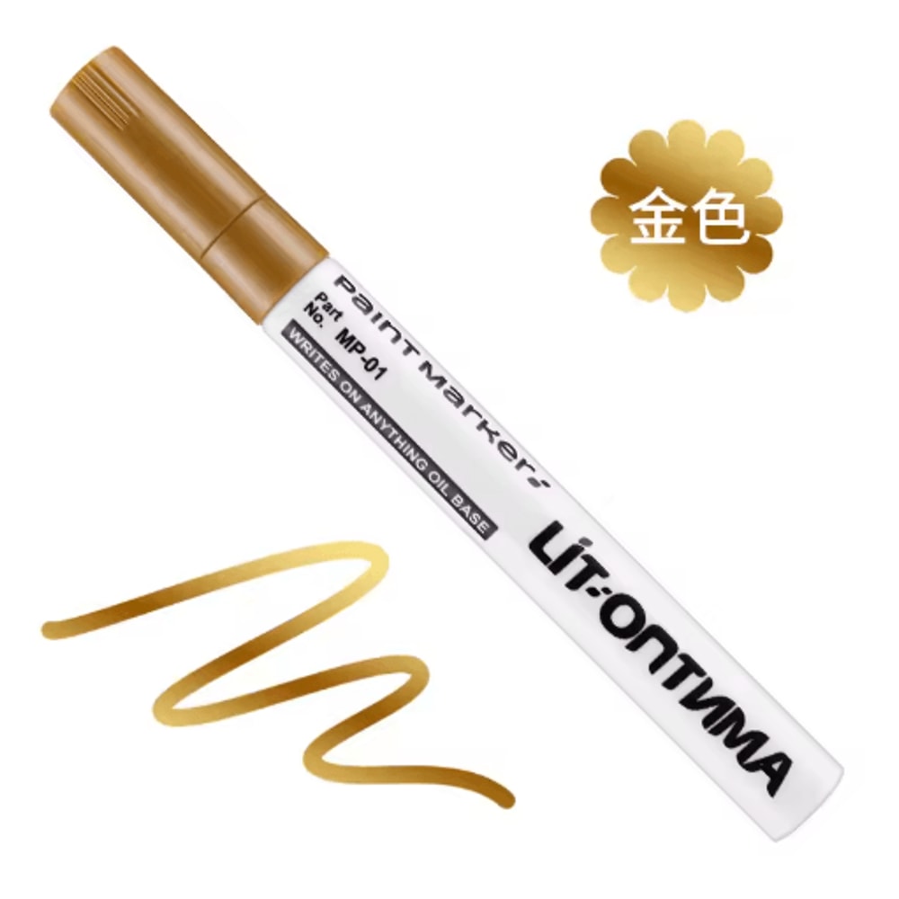 12Color Waterproof Paint Marker Set MultiSurface Permanent Art Pens 8