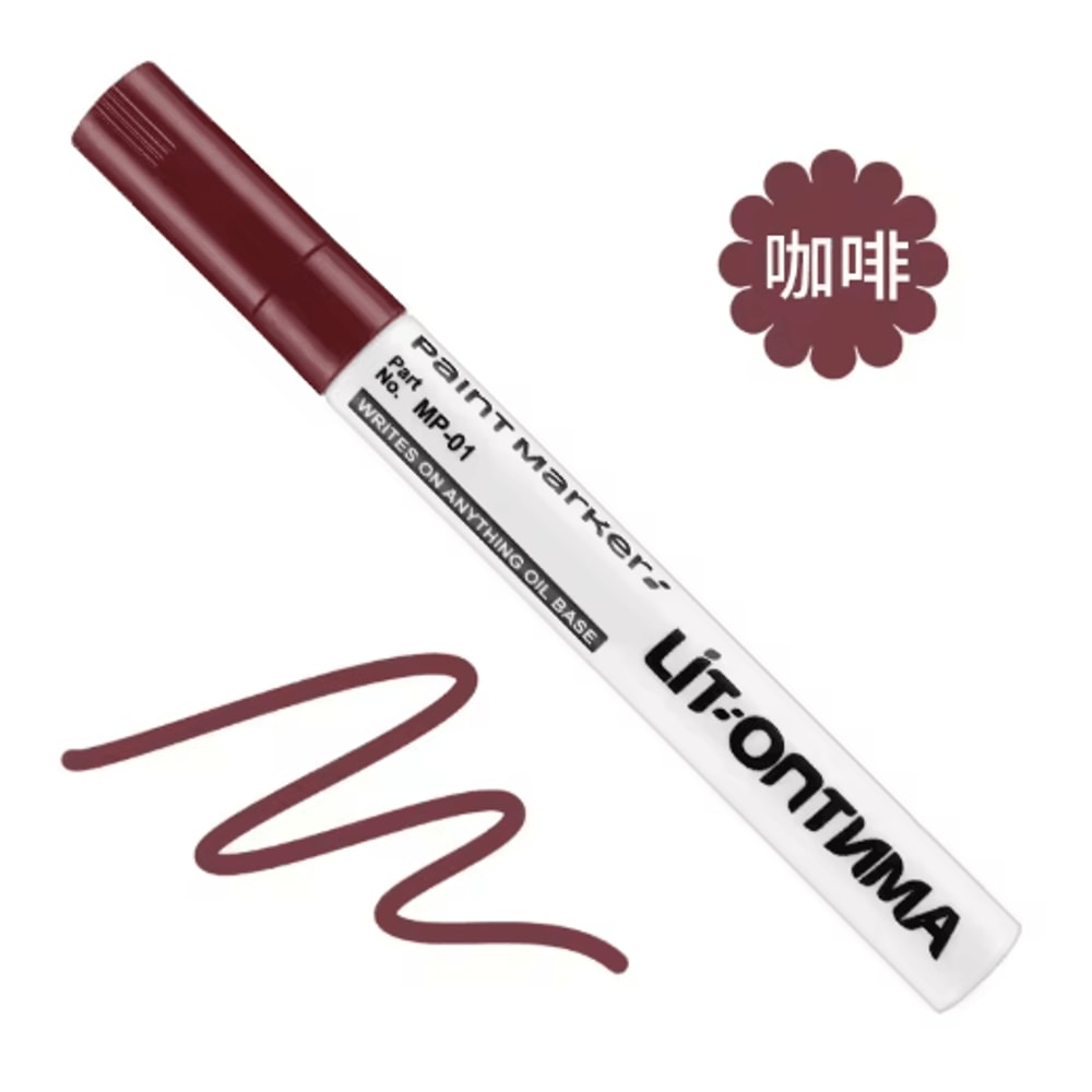 12Color Waterproof Paint Marker Set MultiSurface Permanent Art Pens 9