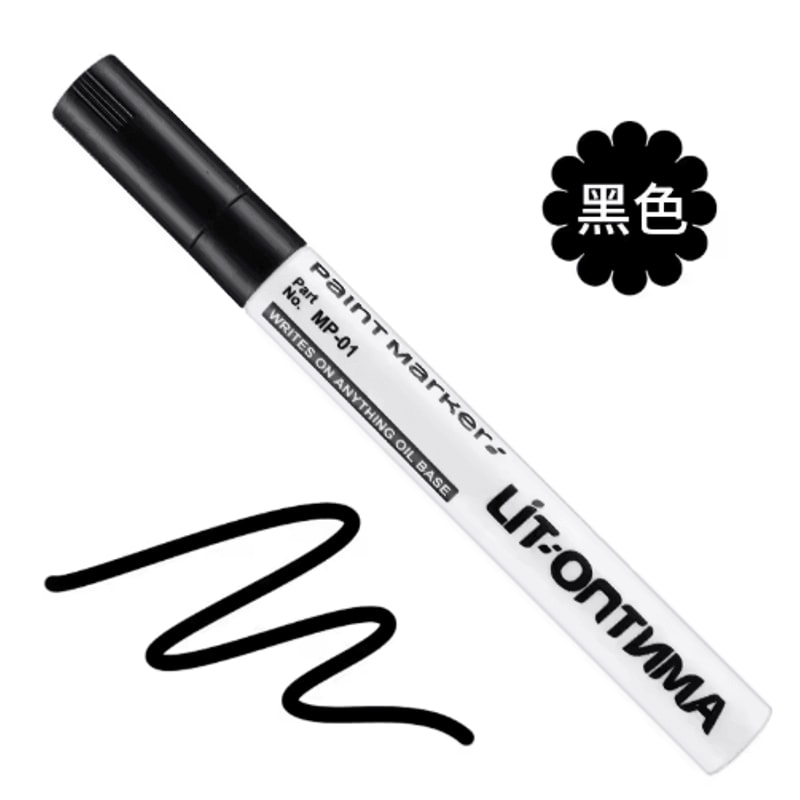 12Color Waterproof Paint Marker Set MultiSurface Permanent Art Pens 11