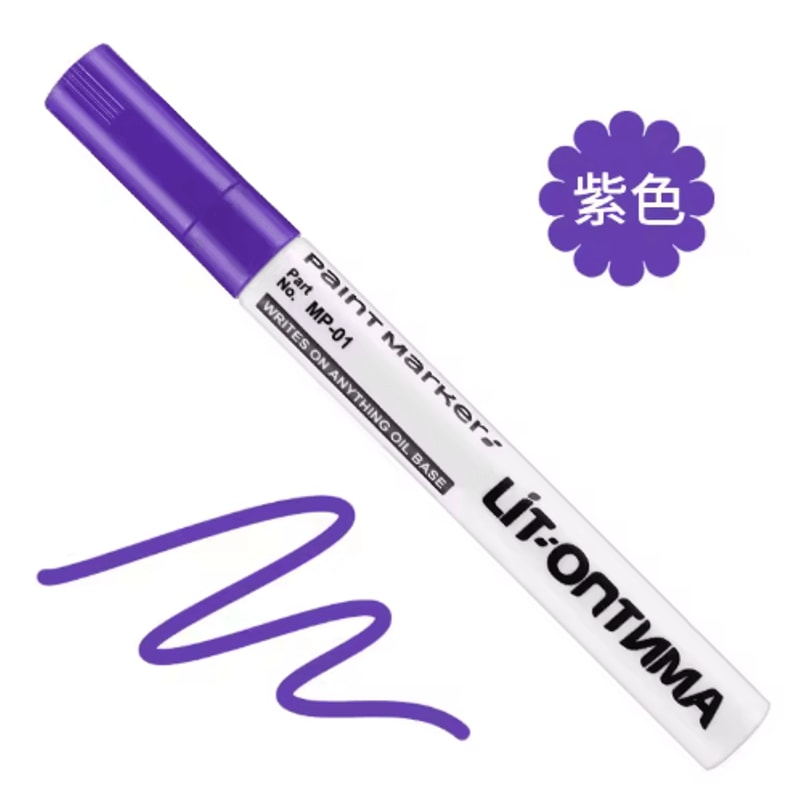 12Color Waterproof Paint Marker Set MultiSurface Permanent Art Pens 12