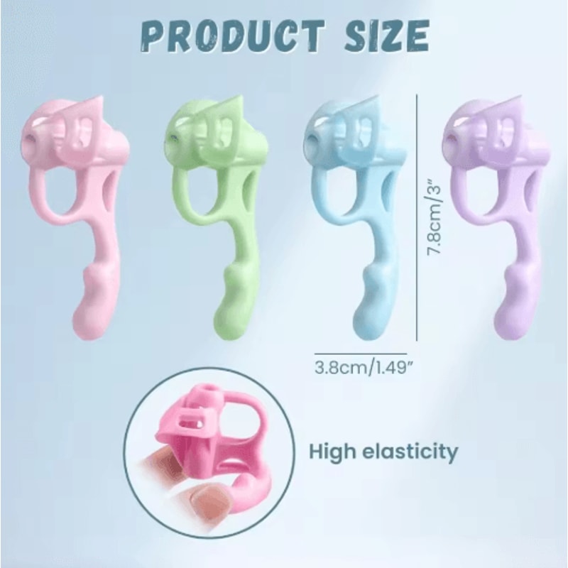 1pc New Silicone Silicone Pencil Holder Soft Sturdy Pencil Holder Comfortable Flexible Pen Writing 1