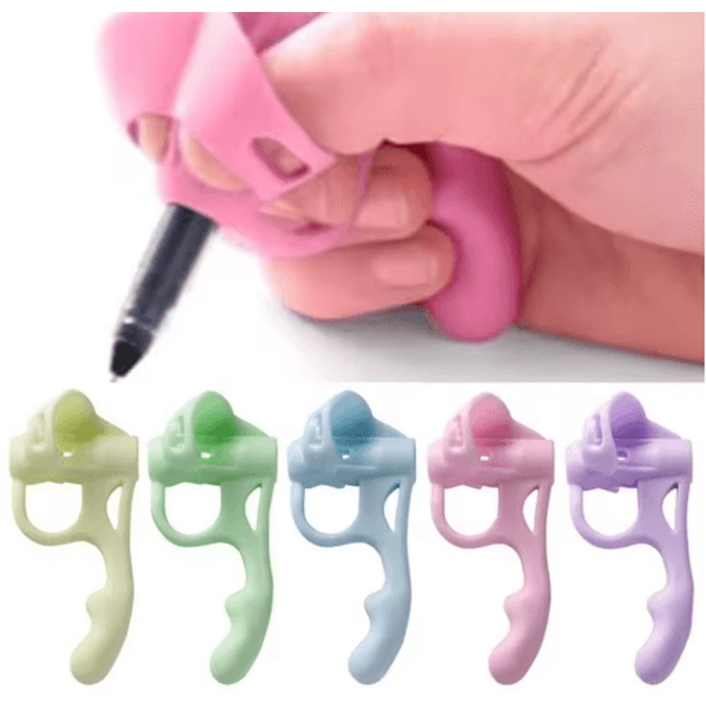 1pc New Silicone Silicone Pencil Holder Soft Sturdy Pencil Holder Comfortable Flexible Pen Writing 2
