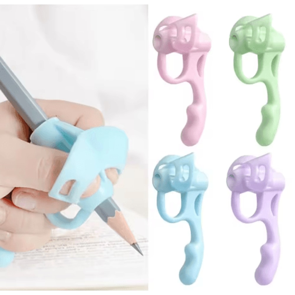 1pc New Silicone Silicone Pencil Holder Soft Sturdy Pencil Holder Comfortable Flexible Pen Writing 3
