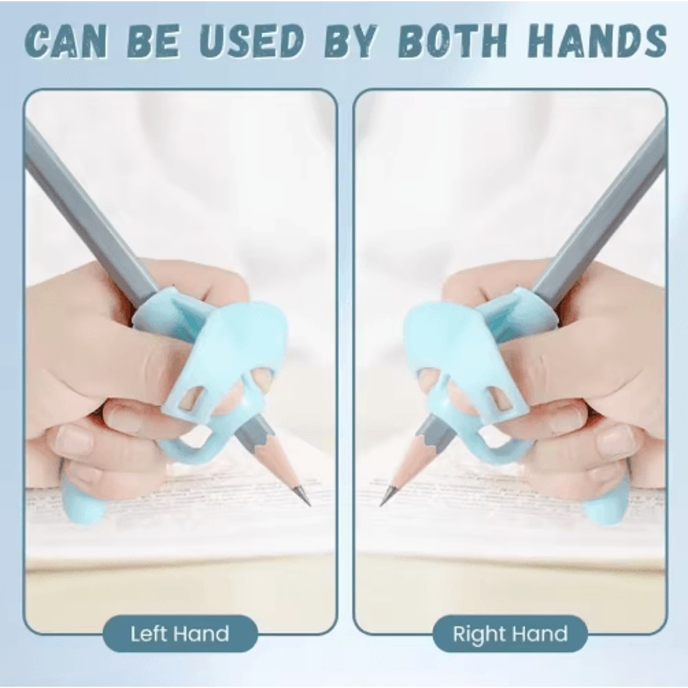 1pc New Silicone Silicone Pencil Holder Soft Sturdy Pencil Holder Comfortable Flexible Pen Writing 4