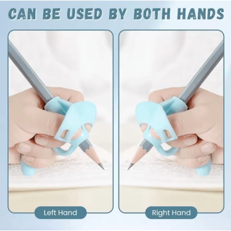 1pc New Silicone Silicone Pencil Holder Soft Sturdy Pencil Holder Comfortable Flexible Pen Writing 4