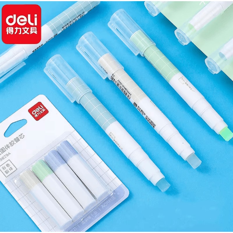 Deli Refillable Glue Stick Quick Dry NonToxic Washable Adhesive 0
