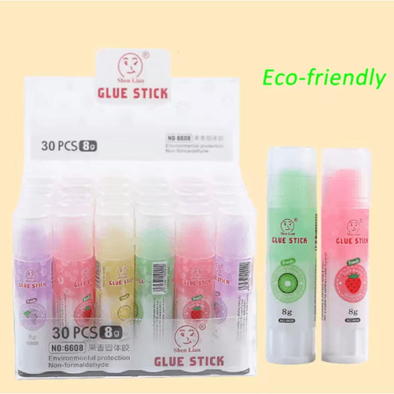 Cartoon NonToxic Glue Sticks Set Strong Adhesive School Craft Essential 3pcs 4