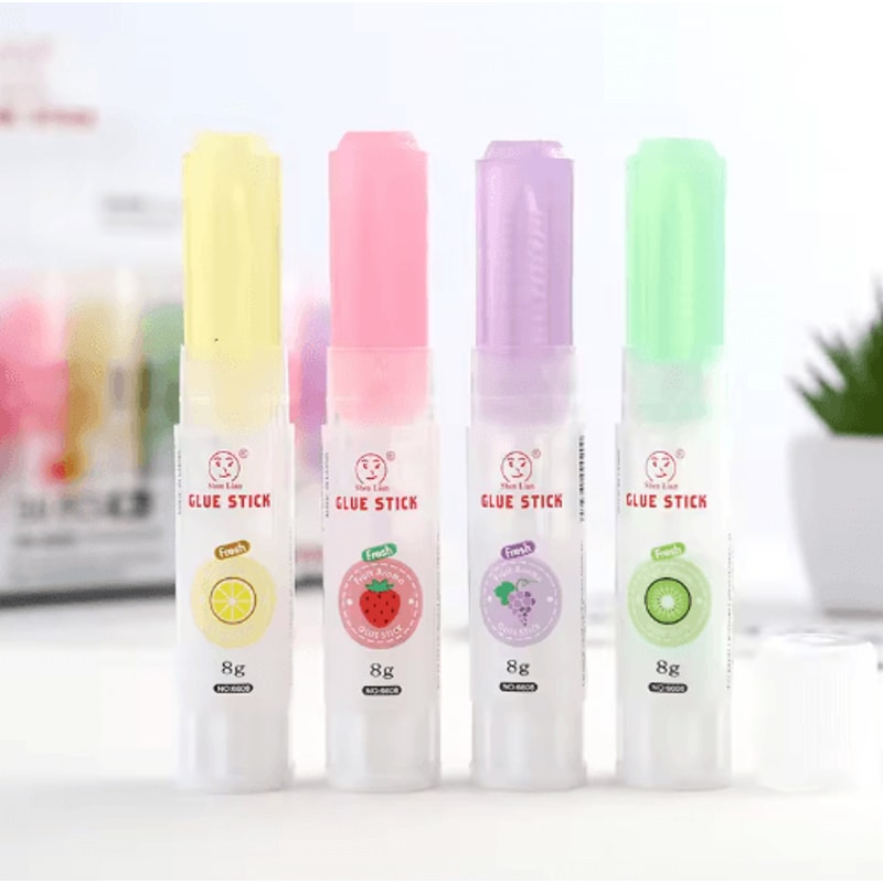 Cartoon NonToxic Glue Sticks Set Strong Adhesive School Craft Essential 3pcs 0