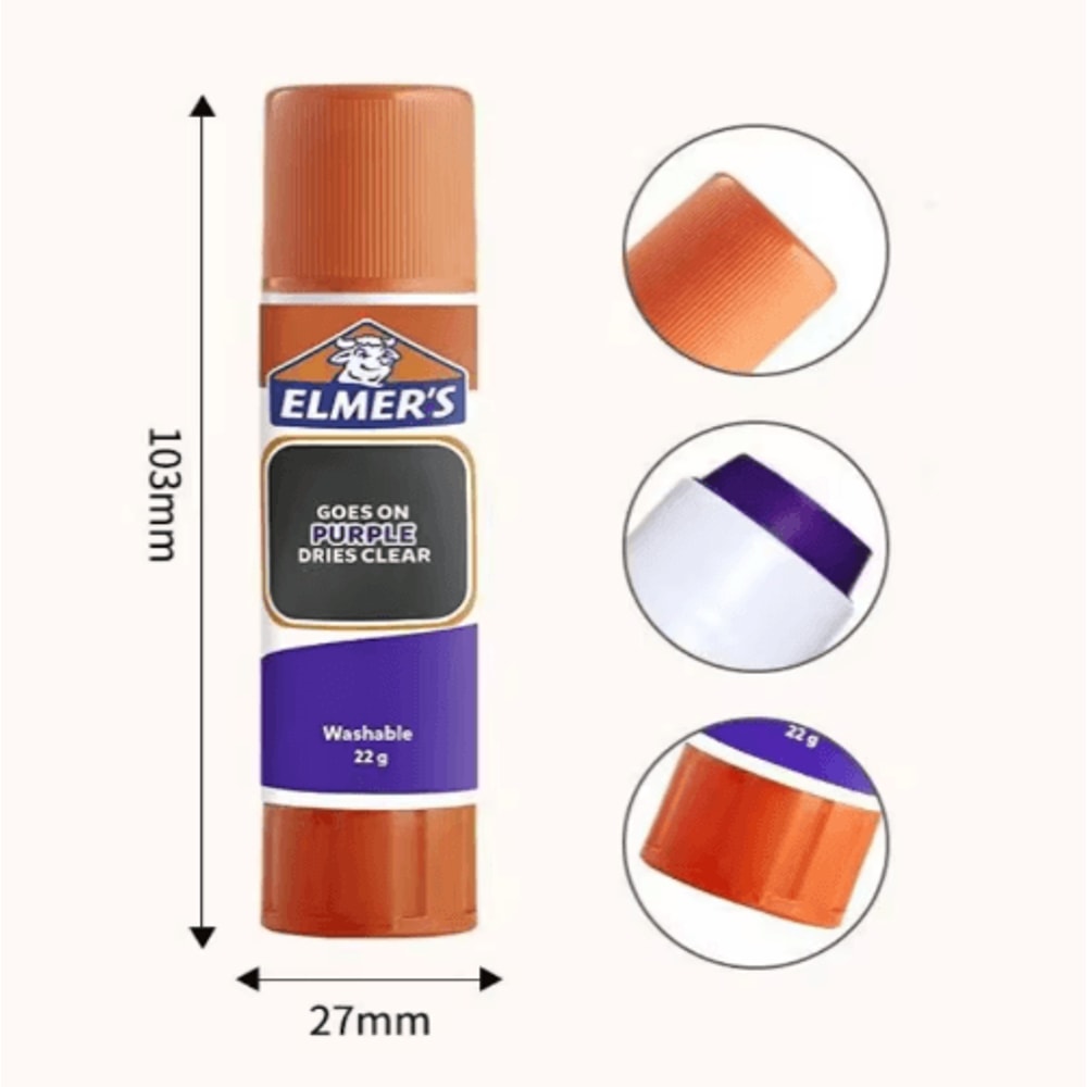 Color Changing Washable Glue Stick Transparent Craft Eyebrow Styling Essential 7