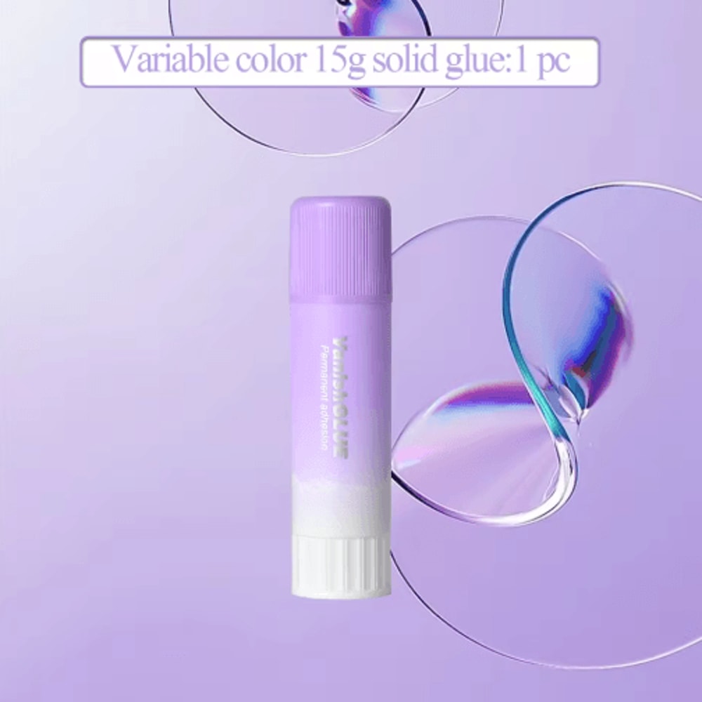 Purple Color Changing Glue Stick High Viscosity School Craft Essential 136pcs 2