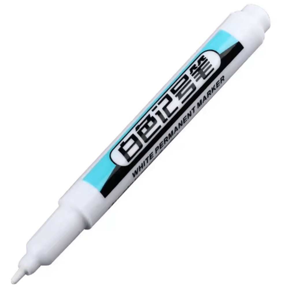 Precision White Oil Marker Waterproof Fine Tip Permanent Paint Pen 1