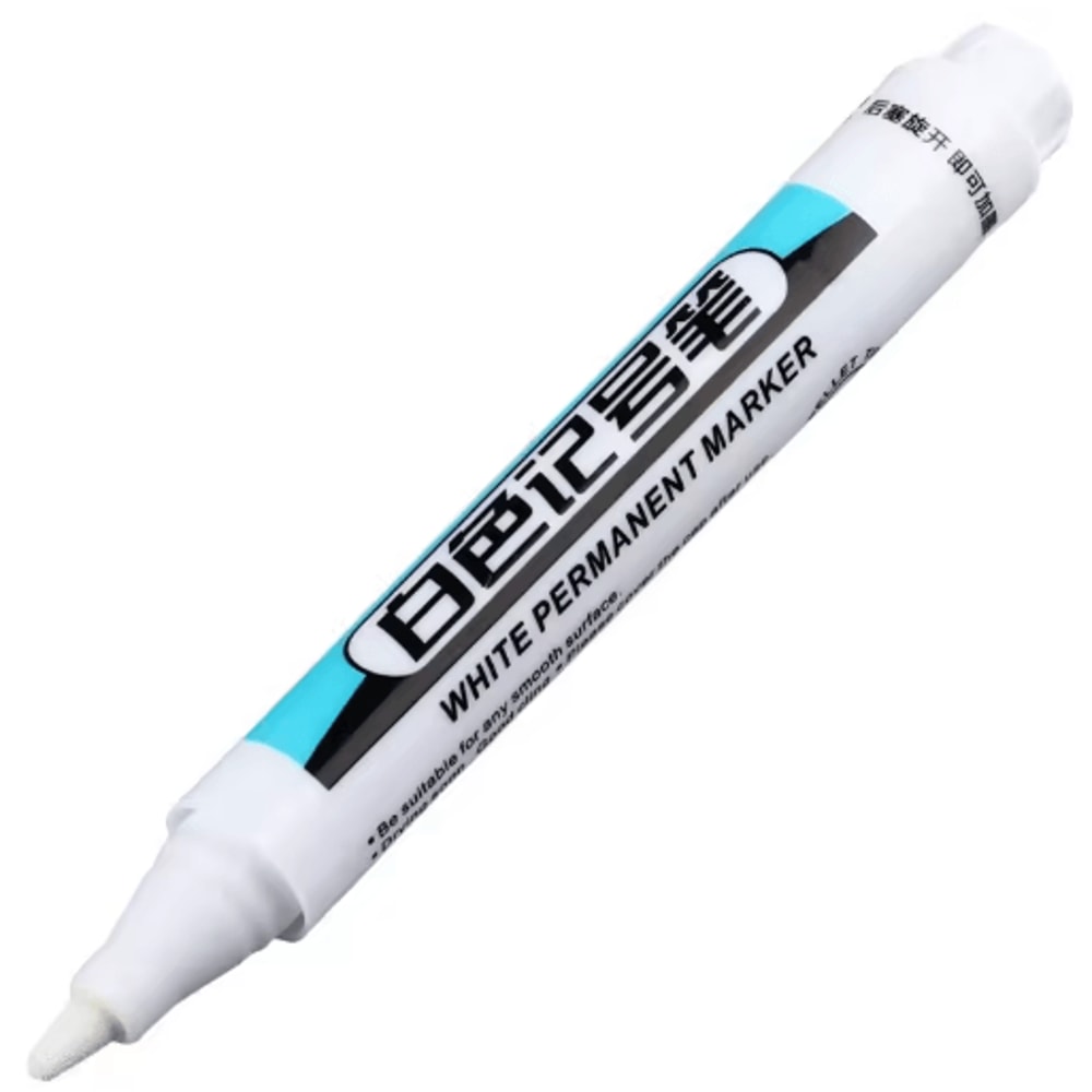 Precision White Oil Marker Waterproof Fine Tip Permanent Paint Pen 2