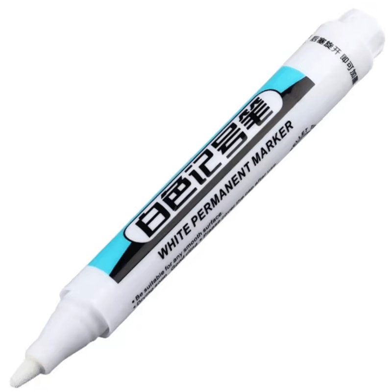 Precision White Oil Marker Waterproof Fine Tip Permanent Paint Pen 2