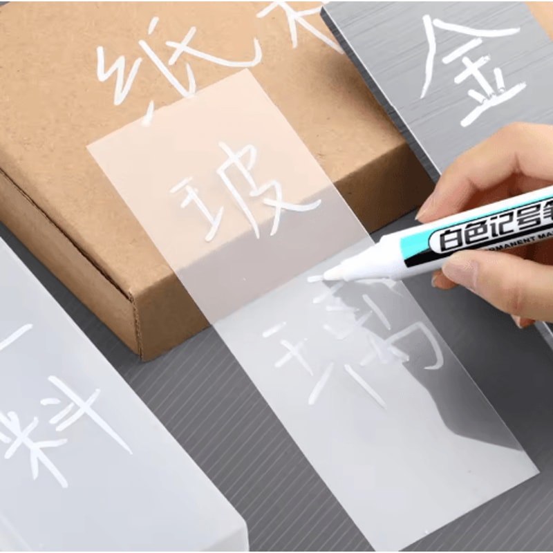 Precision White Oil Marker Waterproof Fine Tip Permanent Paint Pen 7