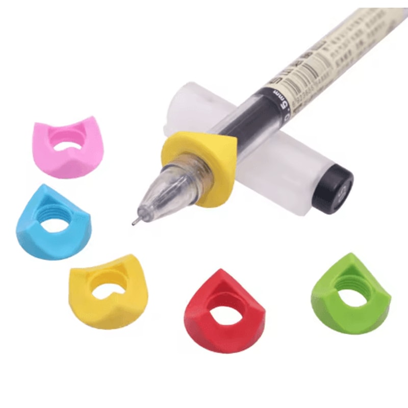 Ergonomic Silicone Pen Grip Set Writing Posture Correction Holder 20pcs 5