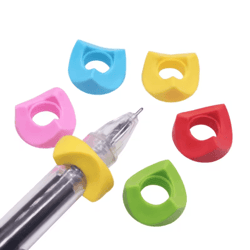 ergonomic silicone pen grip set – writing posture correction holder (20pcs)