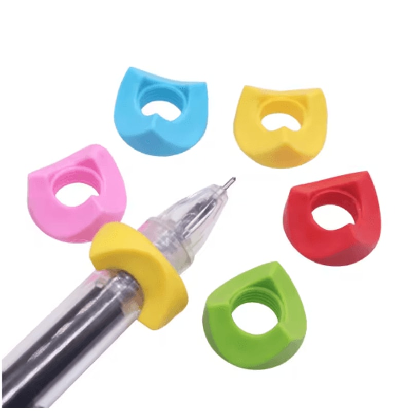 Ergonomic Silicone Pen Grip Set Writing Posture Correction Holder 20pcs 0