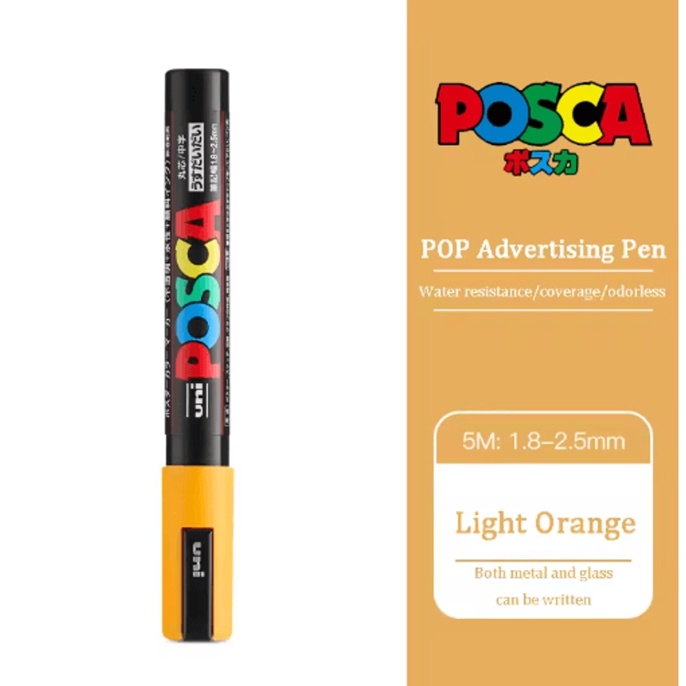 Uni POSCA Acrylic Marker Set PC5M MultiSurface Paint Pens 29 Colors 1