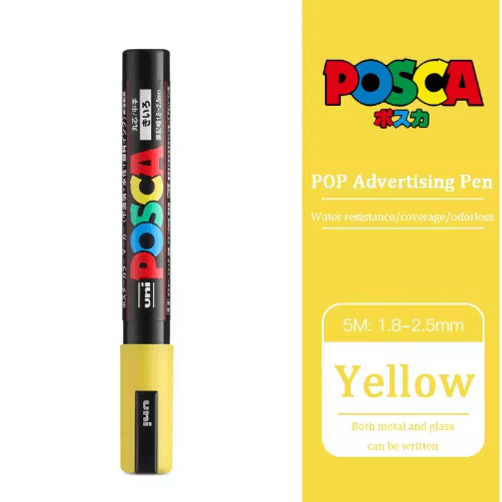 Uni POSCA Acrylic Marker Set PC5M MultiSurface Paint Pens 29 Colors 4