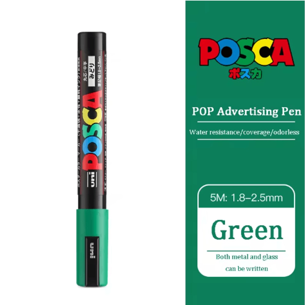 Uni POSCA Acrylic Marker Set PC5M MultiSurface Paint Pens 29 Colors 16