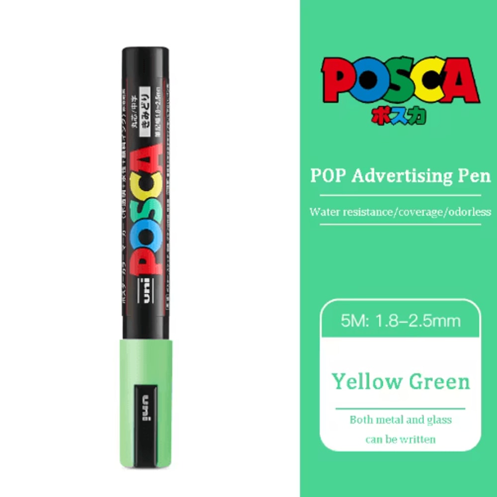 Uni POSCA Acrylic Marker Set PC5M MultiSurface Paint Pens 29 Colors 17