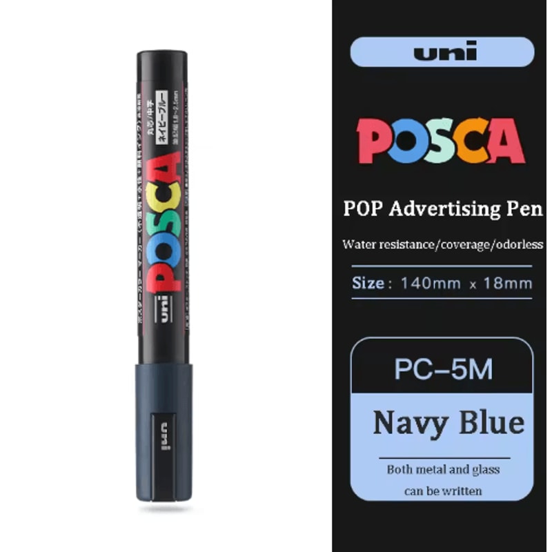 Uni POSCA Acrylic Marker Set PC5M MultiSurface Paint Pens 29 Colors 19