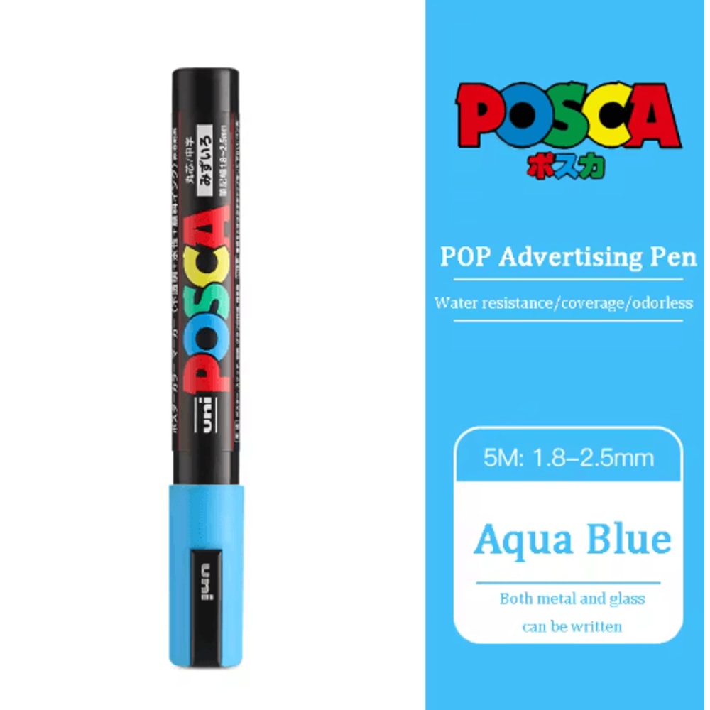 Uni POSCA Acrylic Marker Set PC5M MultiSurface Paint Pens 29 Colors 22