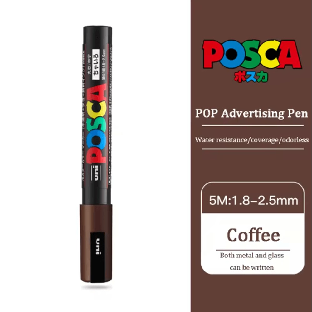 Uni POSCA Acrylic Marker Set PC5M MultiSurface Paint Pens 29 Colors 23