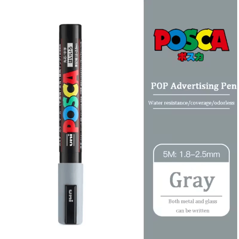 Uni POSCA Acrylic Marker Set PC5M MultiSurface Paint Pens 29 Colors 24