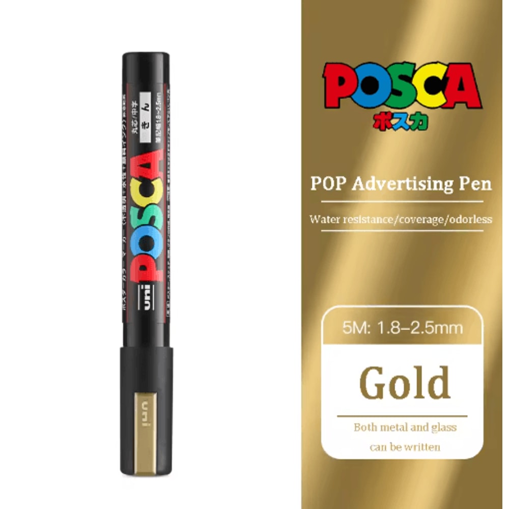 Uni POSCA Acrylic Marker Set PC5M MultiSurface Paint Pens 29 Colors 26
