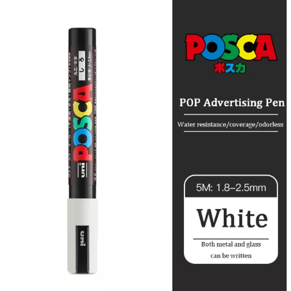 Uni POSCA Acrylic Marker Set PC5M MultiSurface Paint Pens 29 Colors 28
