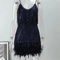 Colorful Sequin Patchwork Dress Feather Sleeveless Summer Party Dress 7