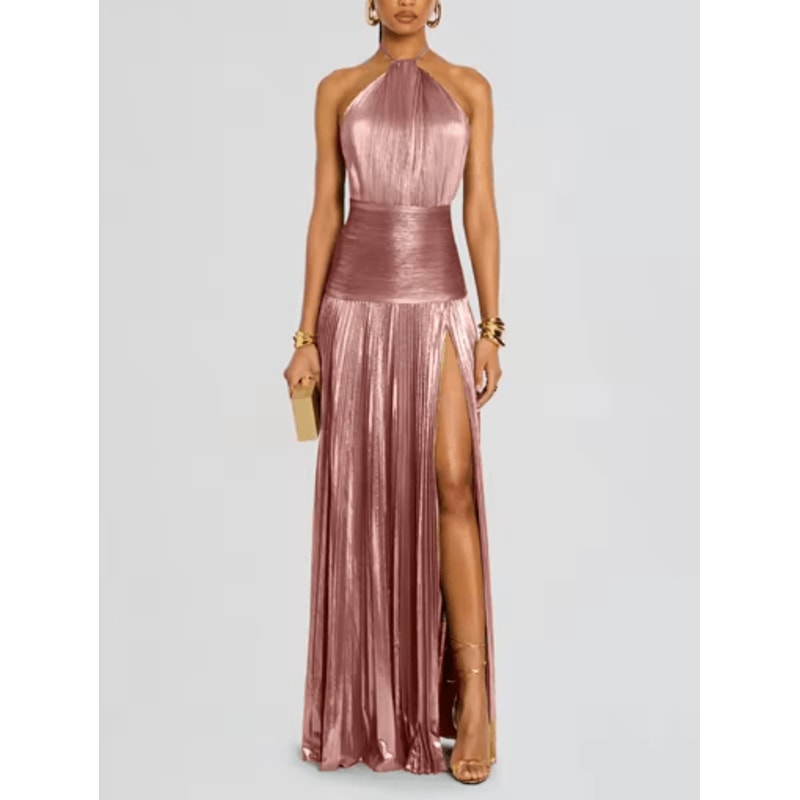 Luxurious Corset Party Dress Off Shoulder Slit Celebrity Evening Gown 2