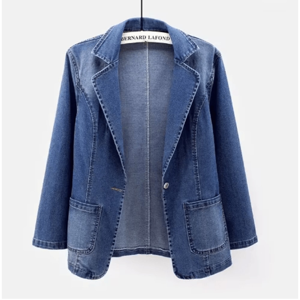 Slim Fit Women Denim Jacket Casual Spring Autumn Outerwear 1