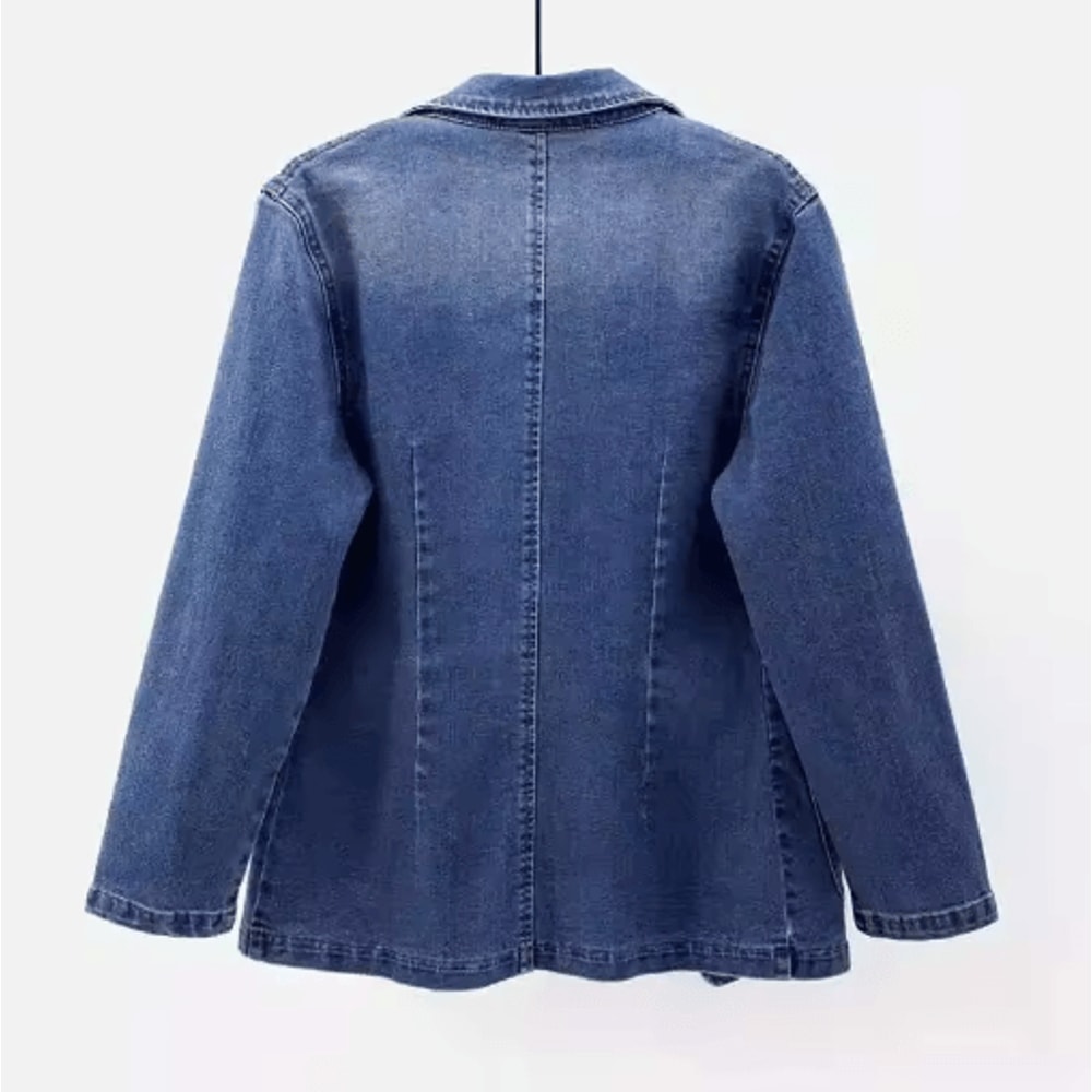 Slim Fit Women Denim Jacket Casual Spring Autumn Outerwear 2