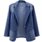 Slim Fit Women Denim Jacket Casual Spring Autumn Outerwear 3