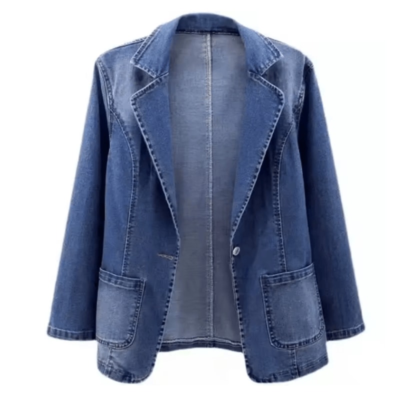 Slim Fit Women Denim Jacket Casual Spring Autumn Outerwear 3