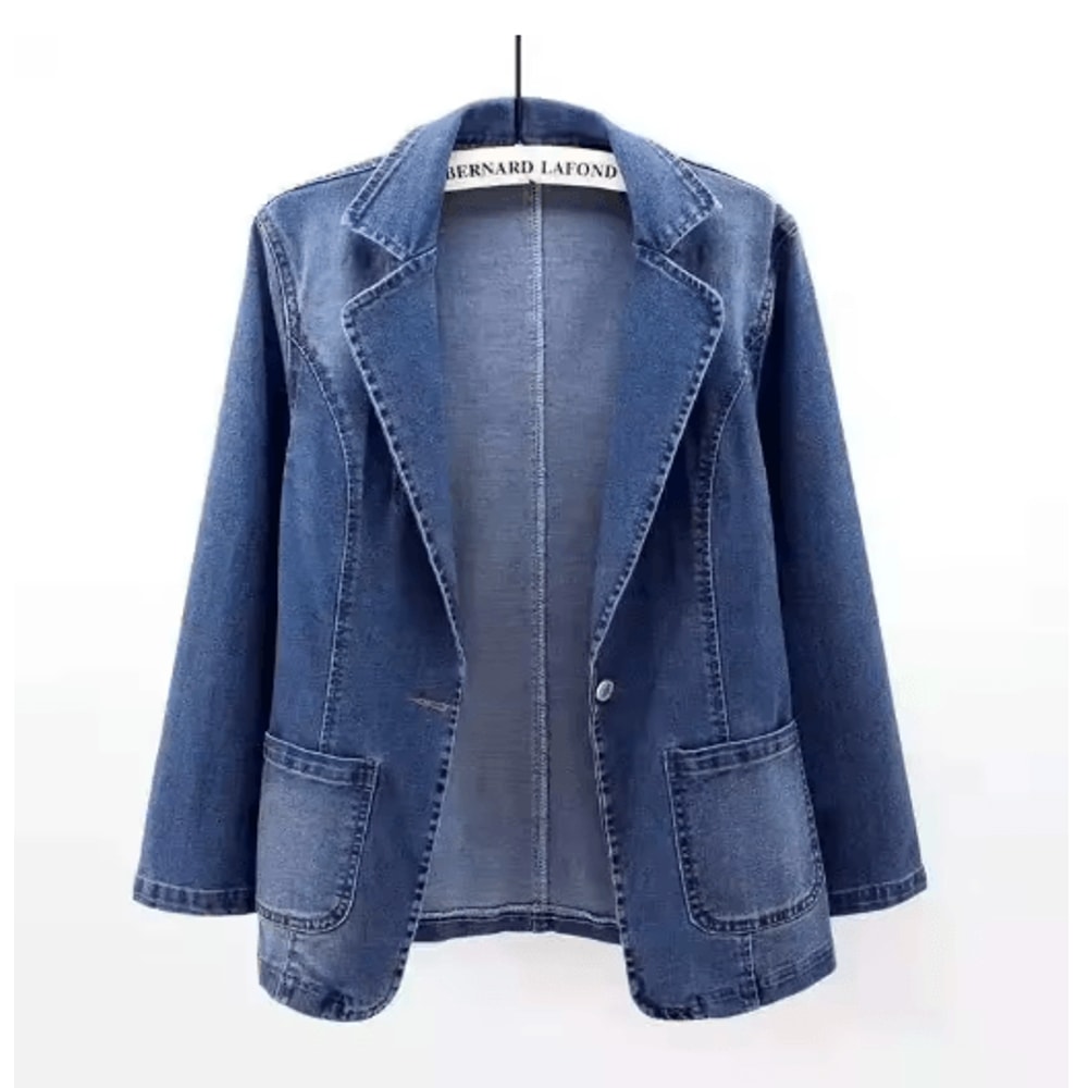 Slim Fit Women Denim Jacket Casual Spring Autumn Outerwear 0