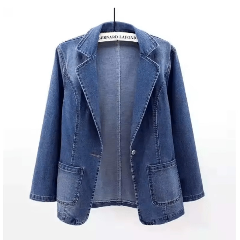 Slim Fit Women Denim Jacket Casual Spring Autumn Outerwear 0