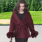 Elegant Woolen Short Coat Lace Up Loose Lapel Autumn Winter Jacket 1