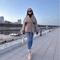 Elegant Woolen Short Coat Lace Up Loose Lapel Autumn Winter Jacket 3