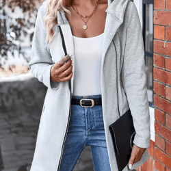 comfort fit oversized hooded jacket loose casual all season outerwear