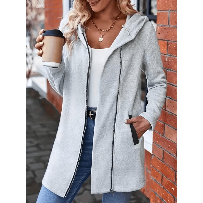 Comfort Fit Oversized Hooded Jacket Loose Casual All Season Outerwear 1