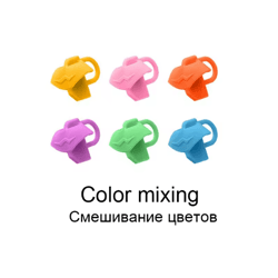 ergonomic silicone pen grip three finger writing posture corrector (10pcs)