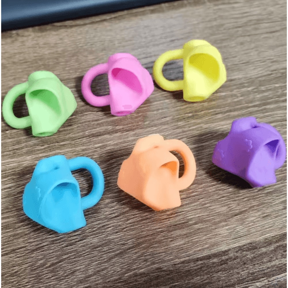 Ergonomic Silicone Pen Grip Three Finger Writing Posture Corrector 10pcs 1
