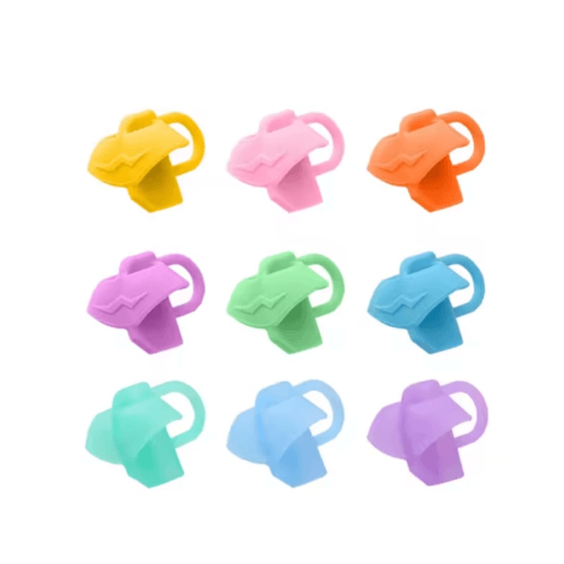 Ergonomic Silicone Pen Grip Three Finger Writing Posture Corrector 10pcs 3