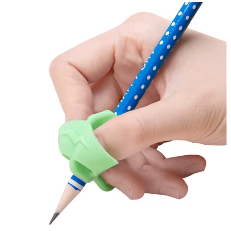 Ergonomic Silicone Pen Grip Three Finger Writing Posture Corrector 10pcs 5